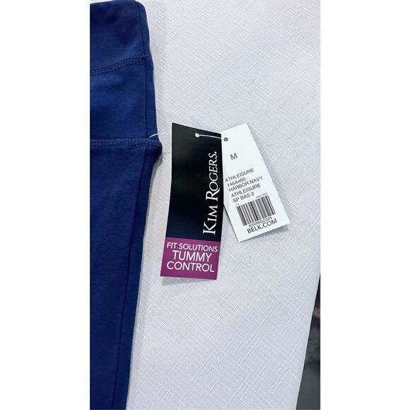 KIM ROGERS TUMMY CONTROL NAVY BLUE SKORTS WOMENS SZ M NEW - Picture 3 of 12